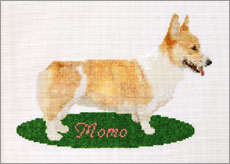 Title : Momo on Green